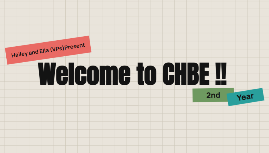 CHBE 2nd year crash course
