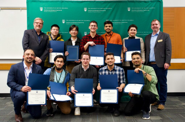 CHBE Research Day award winners group photo